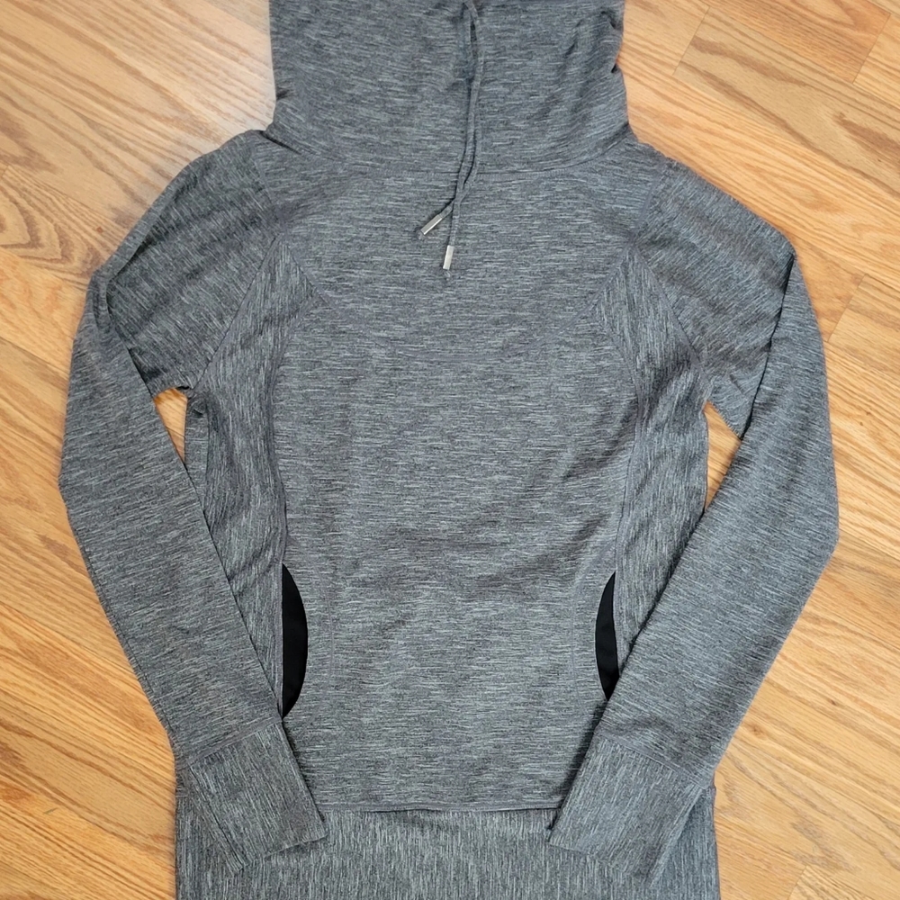 PrAna cowl neck pullover sweater gray medium